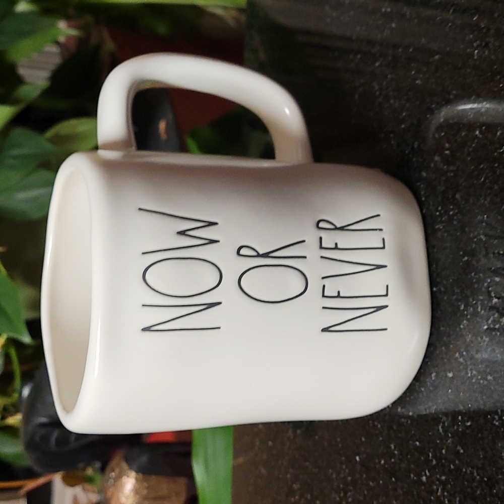 Rae Dunn Now Or Never Mug